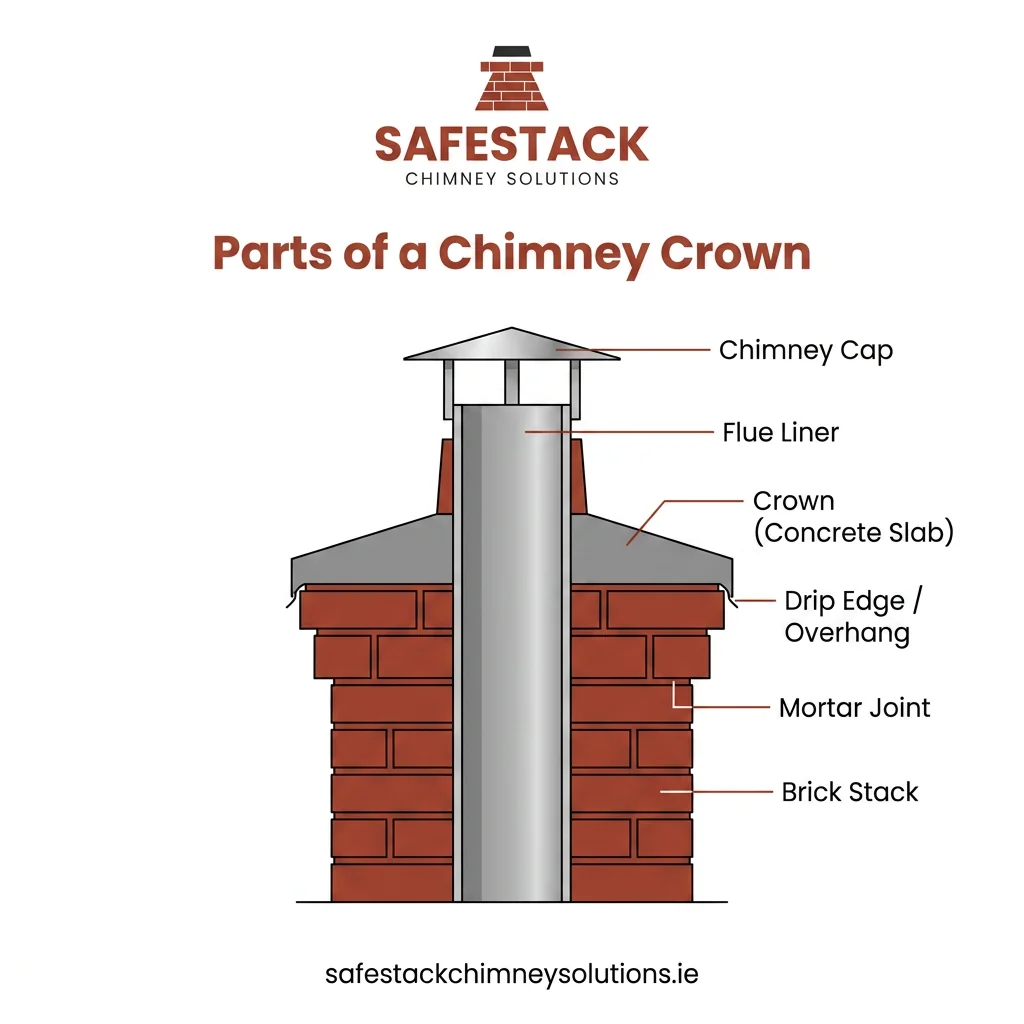 chimney crown diagram